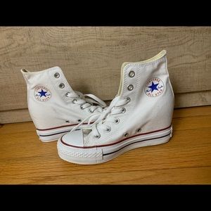 High top converse Lux wedge